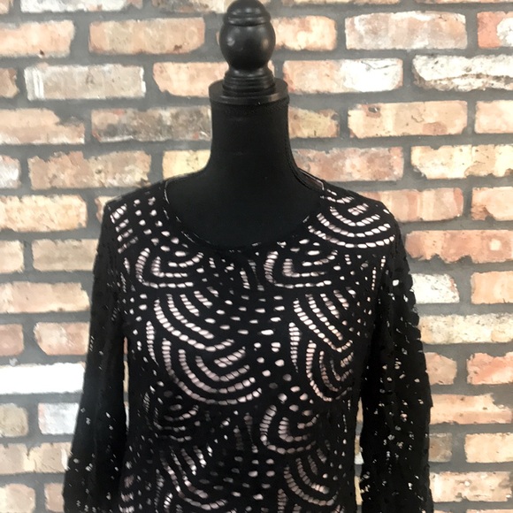 Tacera Black Lace Dress - Small - Picture 5 of 7